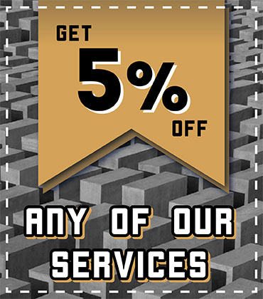 Get 5% off any of our services
